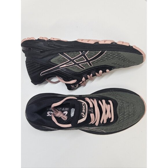 ASICS GT-2000 Women Sneakers Black‎ WhiteTrail Running Shoe Size 6 Green Pink - Picture 5 of 13